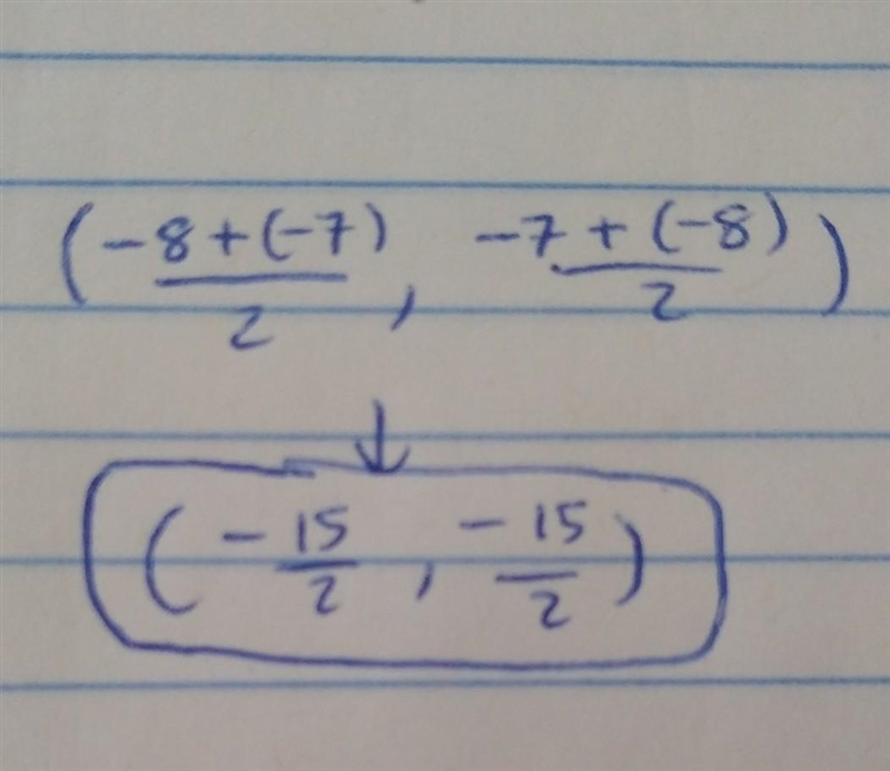 What is the midpoint of the segment shown below?-example-1