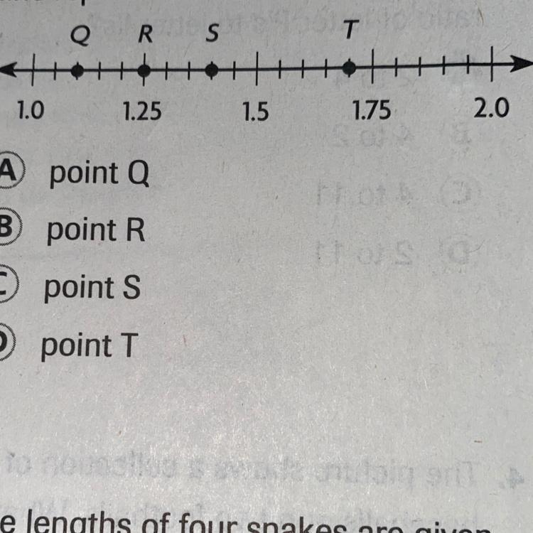 Toby ran a 10-kilometer race in 1 hours. Which point on the number line represents-example-1