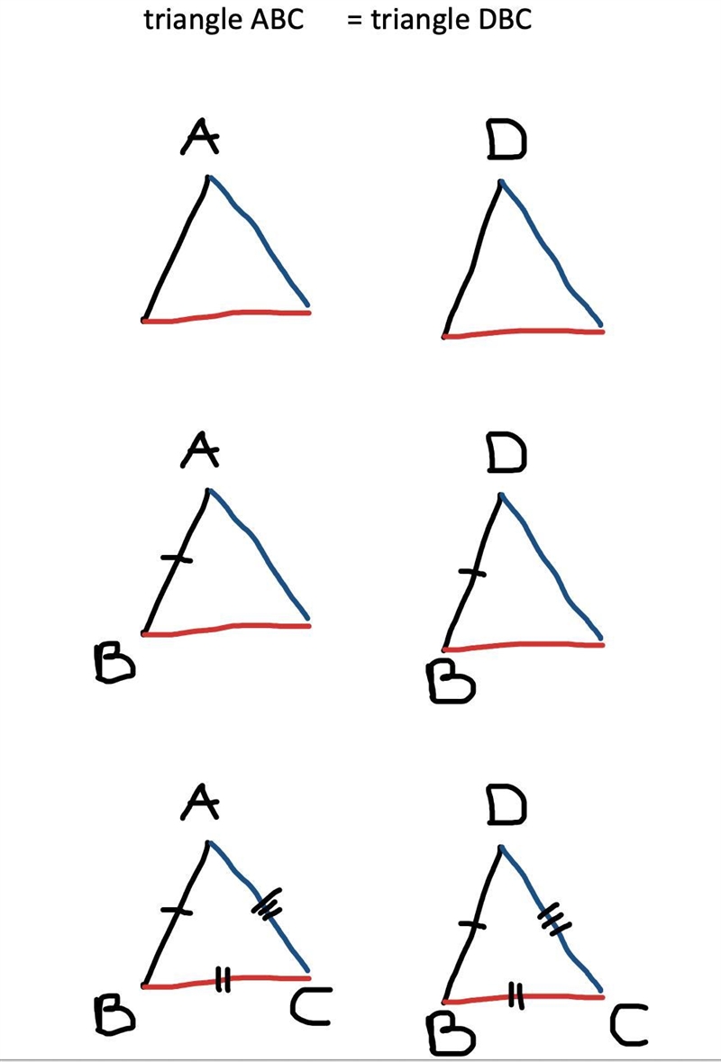 If triangle ABC = triangle DBC, AB = 10, AC = 7, DC = ?-example-1