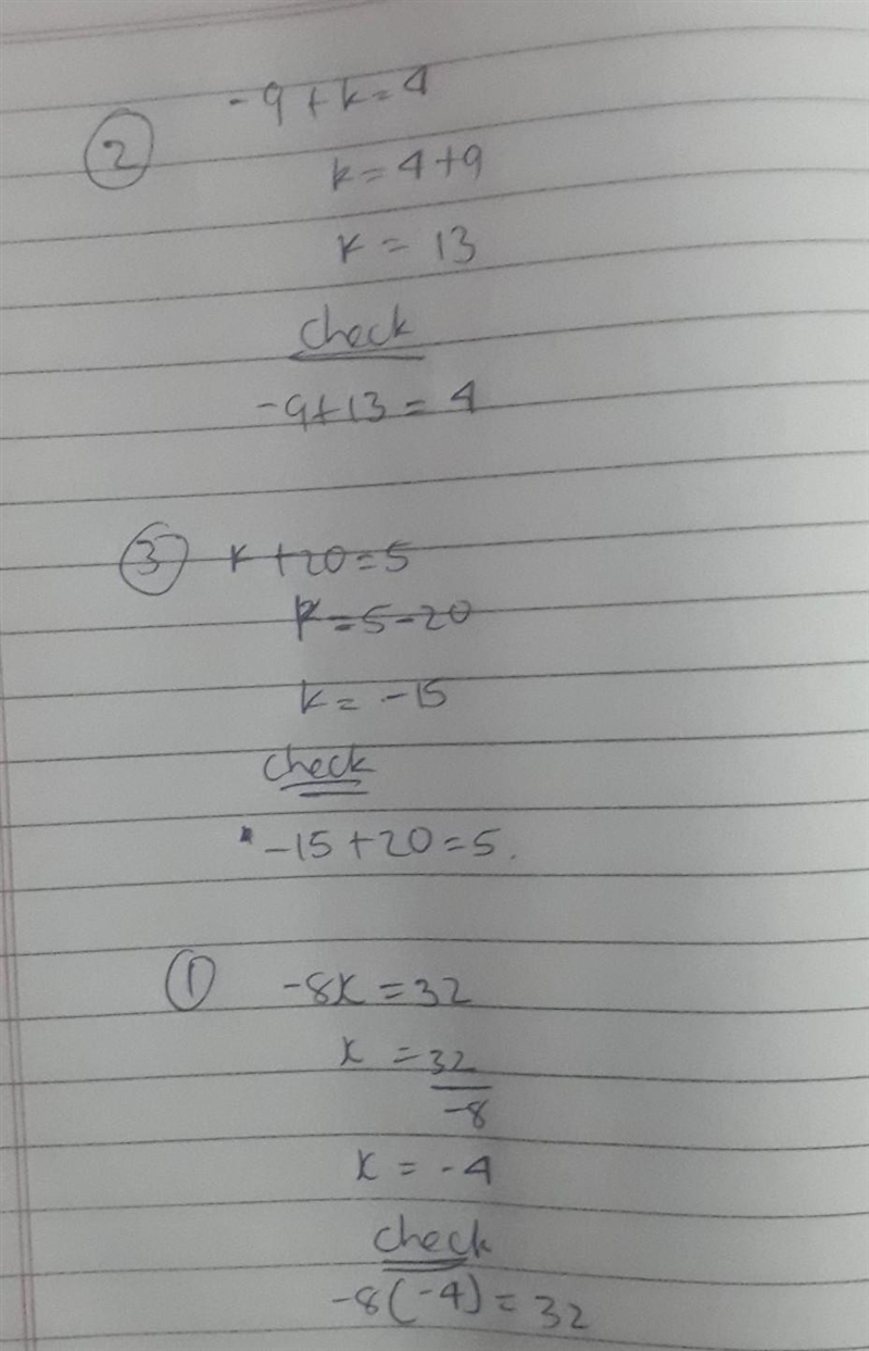 Plzz help plzz find the solution for the variable. x = -8k = 32 find the solution-example-1