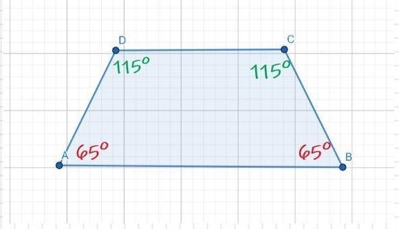 Which of the following statements are always true? A trapezoid is a rhombus. A trapezoid-example-1