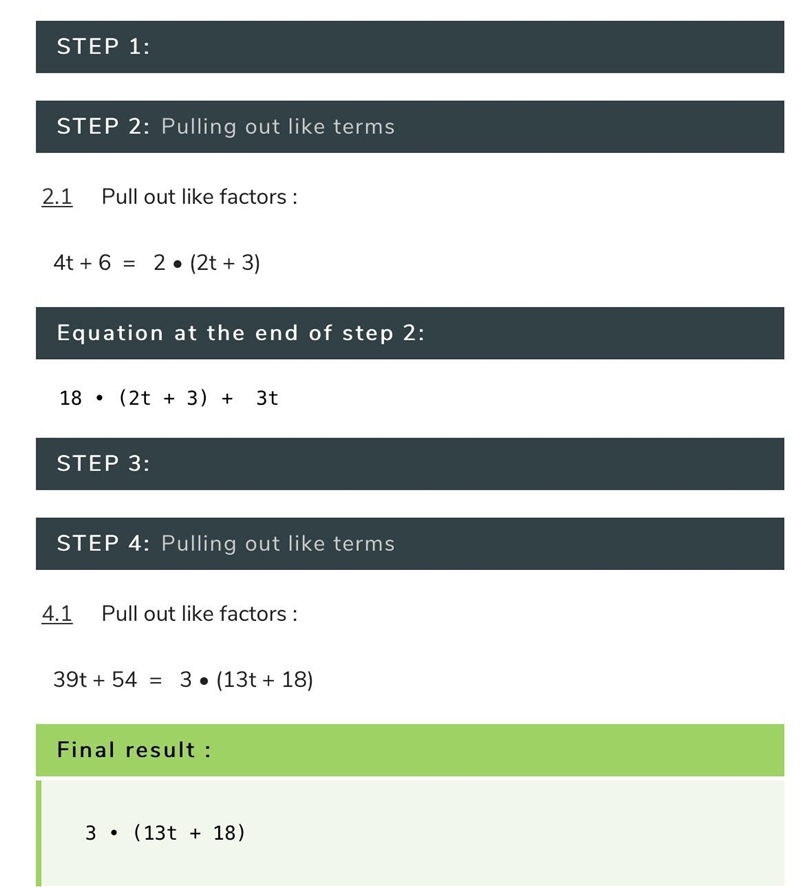 Describe how you would simplify and find the result of that simplification for the-example-1