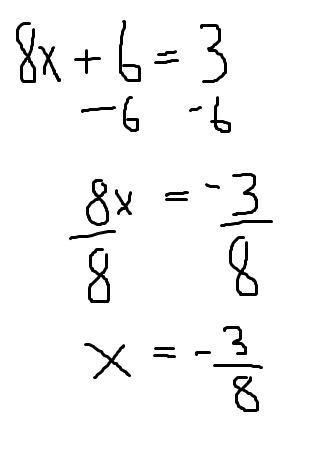 The sum of 8 times a number and 6 is 3-example-1