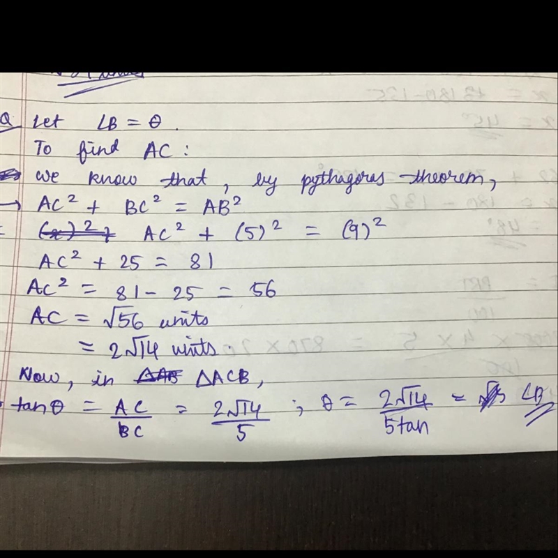 PLS HELP!! Solve for an angle in right triangles B = ??? round your answer to the-example-1