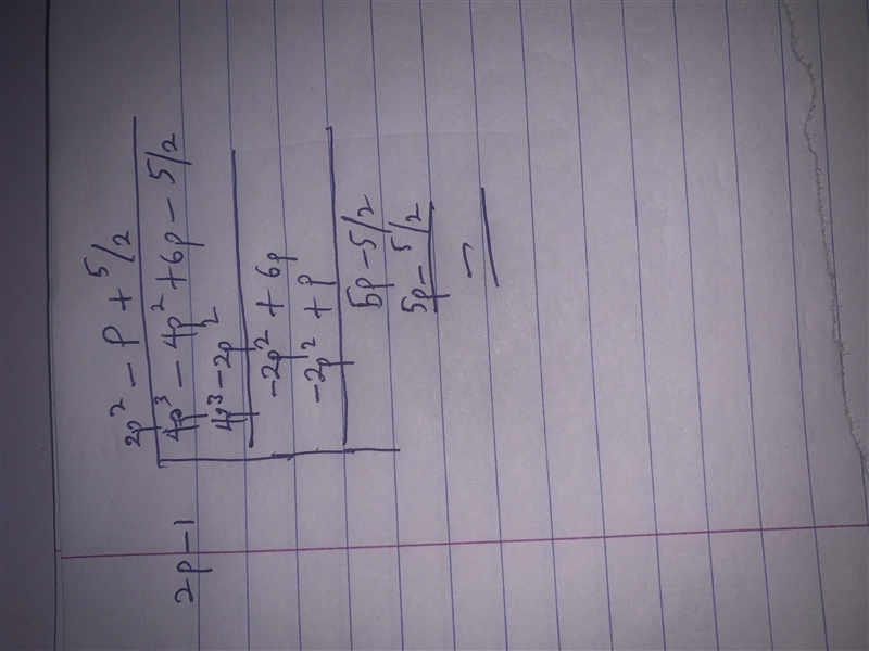 2. Using long division method, divide the following polynomials by a binomial and-example-1