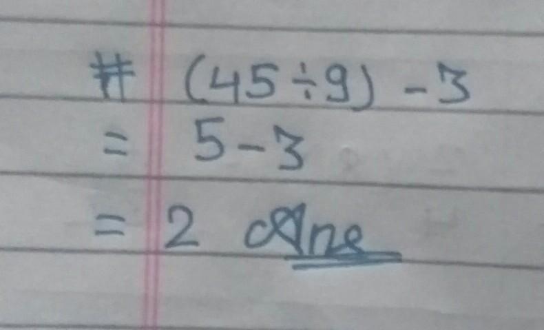 2 ​2 ​​ ⋅(45÷9) - 3 thx-example-1