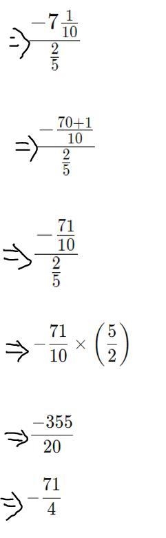 Divide. Write your answer as a fraction in simplest form. − 7 1/0÷2/5=-example-1