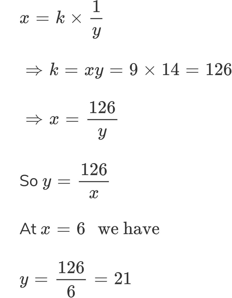 Someone please help me with my homework!! plzzzzz y varies inversely with x. If y-example-1