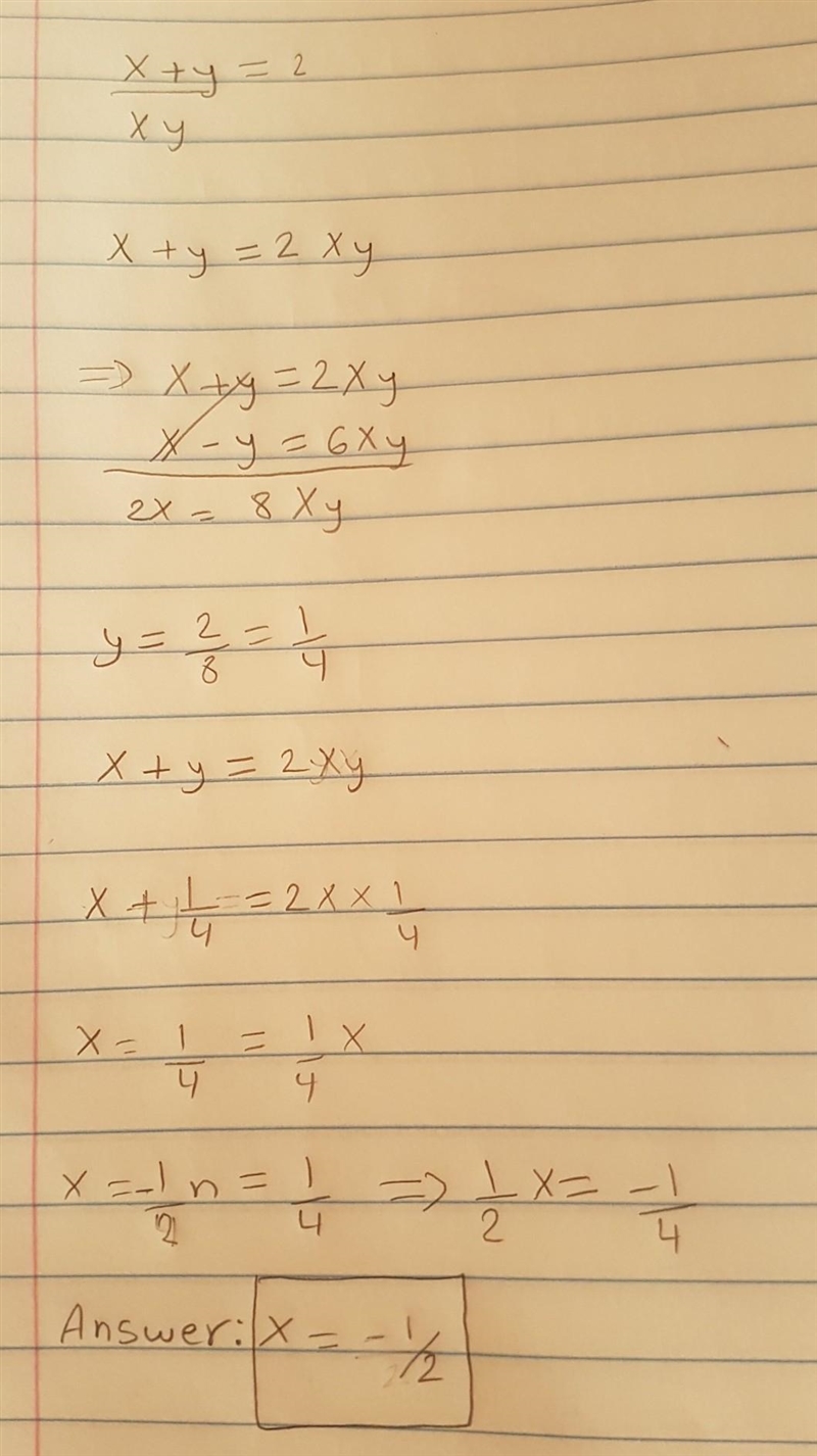 Simplify the below Question and solve, based on linear equations in 2 variables-example-1