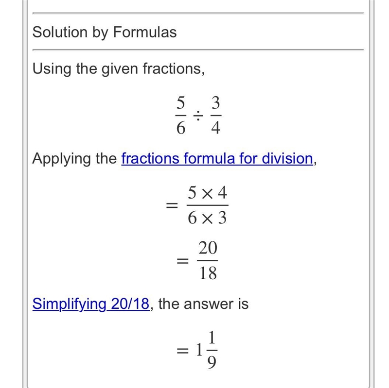 What is the value of 5/6 divided by 3/4-example-1