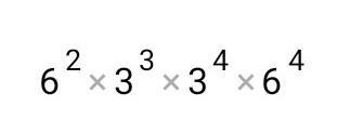 Simplify (6^2)(3^3)(3*6)^4-example-3