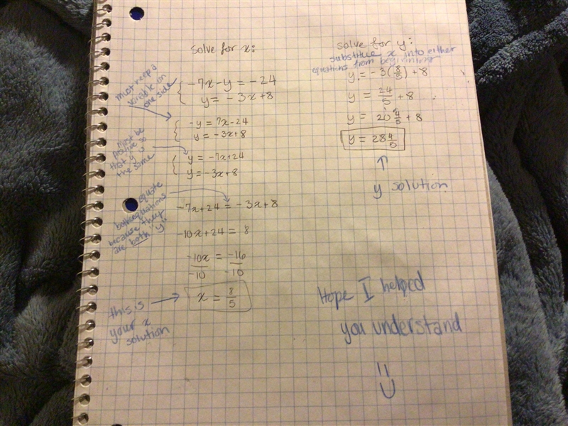 Solve using substitution-example-1