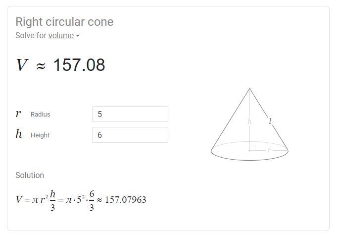 Find the volume of the cone. Use 3.14 for pi.-example-1