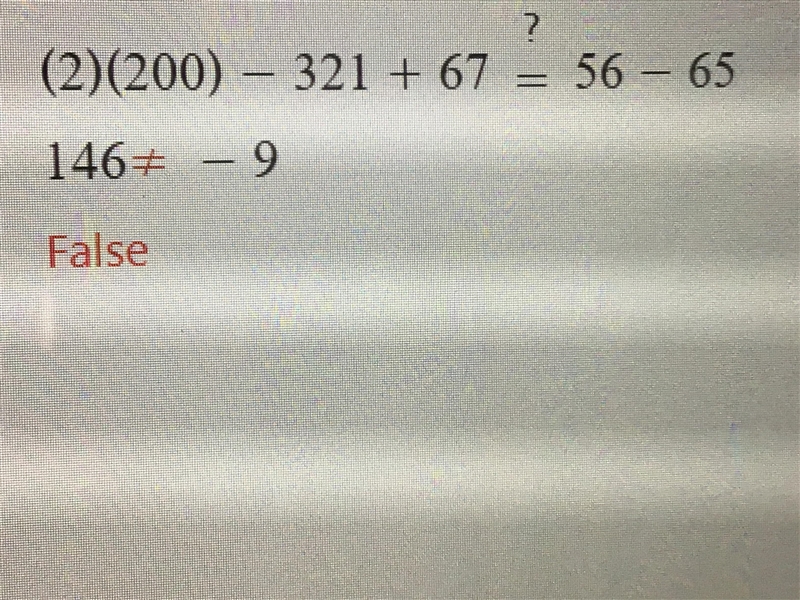 What is 2 times 200 - 321 + 67= 56-65 jameskeeton04 pls talk to me-example-1