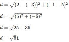 Find the distance between the points P and Q shown below-example-1