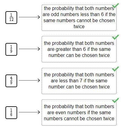 Drag the tiles to the correct boxes to complete the pairs. Two numbers are randomly-example-1