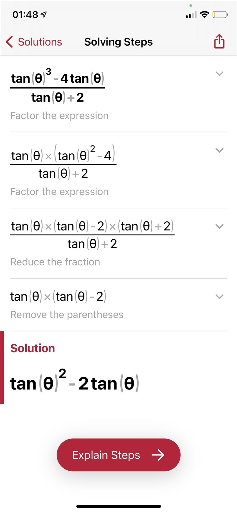 Simplify the following ​-example-1