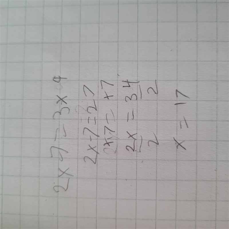 2x-7=-3x9 what value of x would make this equation true-example-1