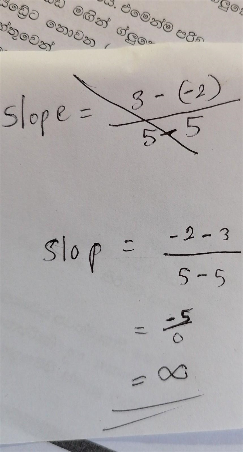 Find the slope of the line containing the points whose coordinates are (5, −2) and-example-1