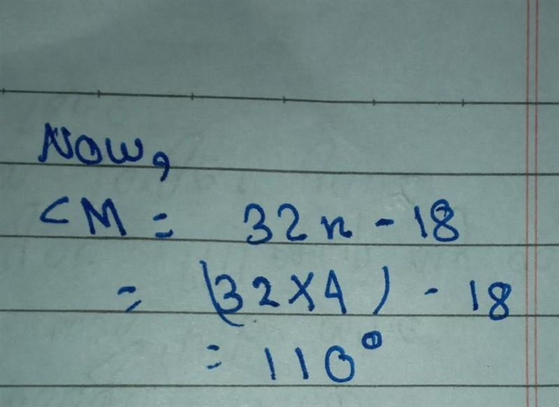 Two angle measures in parallelogram M N R Q are shown. What is the m What is the m-example-2