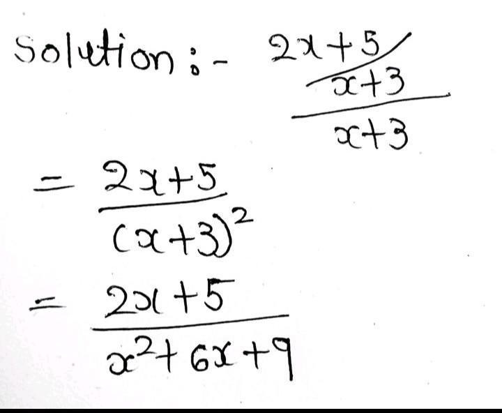 Write 2x+5/x + 3/x+3 as a single fraction to it's simplest form​-example-2