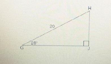 When instructed to find the length of HJ in right triangle HJG, Alex wrote the equation-example-1