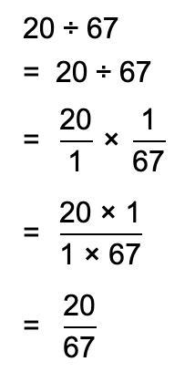 What is 20÷67 pls help this is a math test so i nned a lot of help-example-1