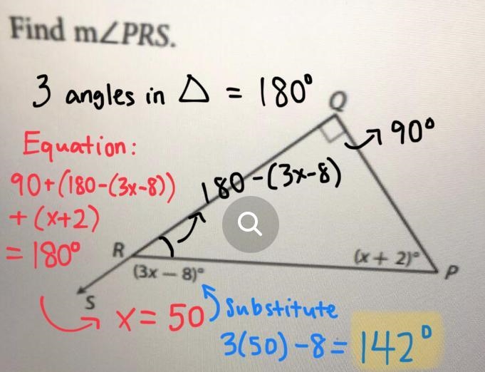 Find angle PRS in the image above-example-1