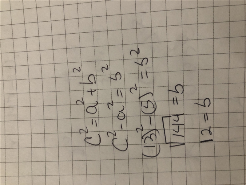 Determine the length of FH. Given FG= 13cm and GH=5cm and FH is missing-example-1