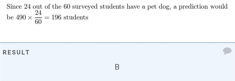 NWMS has 840 students. Ben surveys a random sample of 60 students and finds that 8 of-example-1