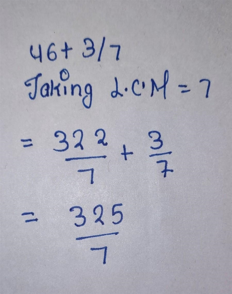 Pls help me I need this last question ⁉️ 46 + (3)/(7) * = ​-example-1