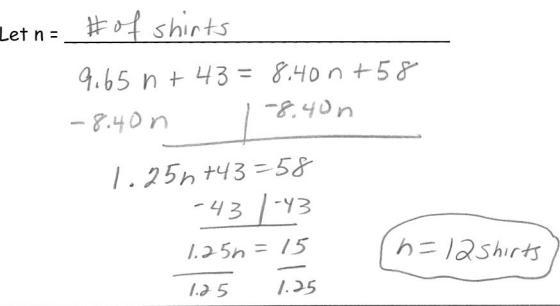 Some students want to order shirts with their school logo. One company charges $9.65 per-example-1