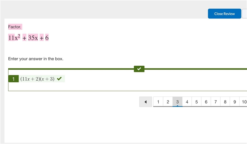 Factor. 11x2+35x+6 Enter your answer in the box.-example-1