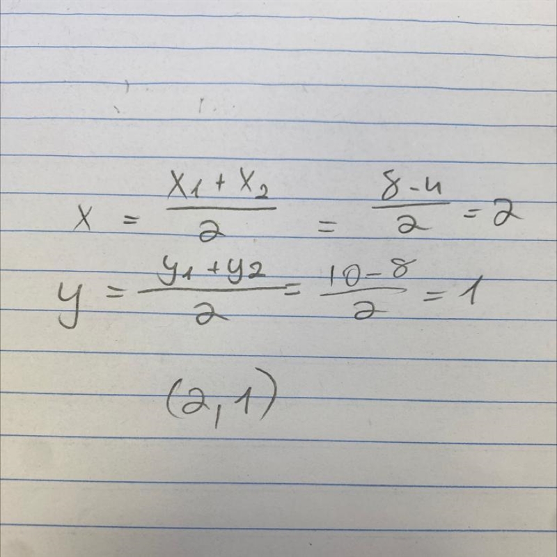 What is the midpoint of a segment that ends with (-4, -8) and (8, 10)-example-1