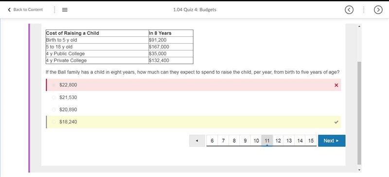 How much can the Ball family expect to pay per year for tuition to a private college-example-5