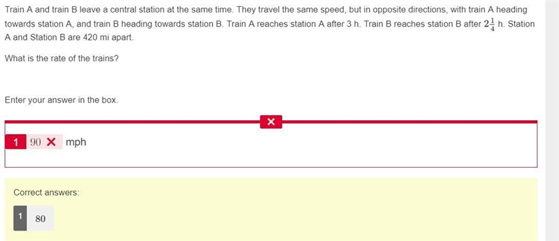 Train A and train B leave a central station at the same time. They travel the same-example-1