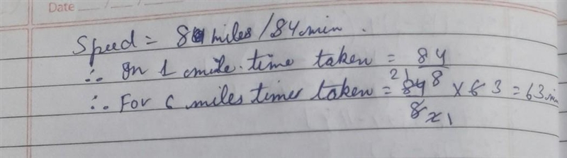 Kareem runs 8 miles in 84 minutes. At the same rate, how many minutes would he take-example-1