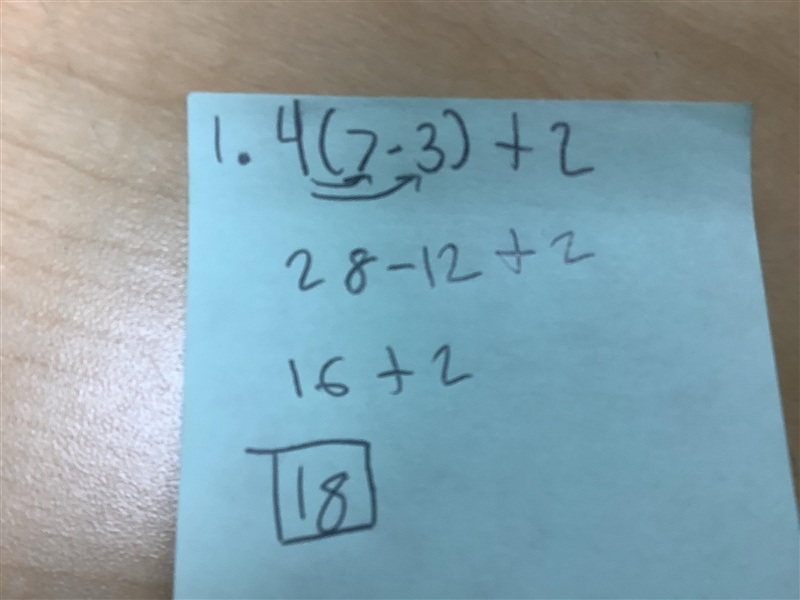 1. 4 (x-y) +2 when x=7 and y=3 2. 6a+a when a=10-example-1