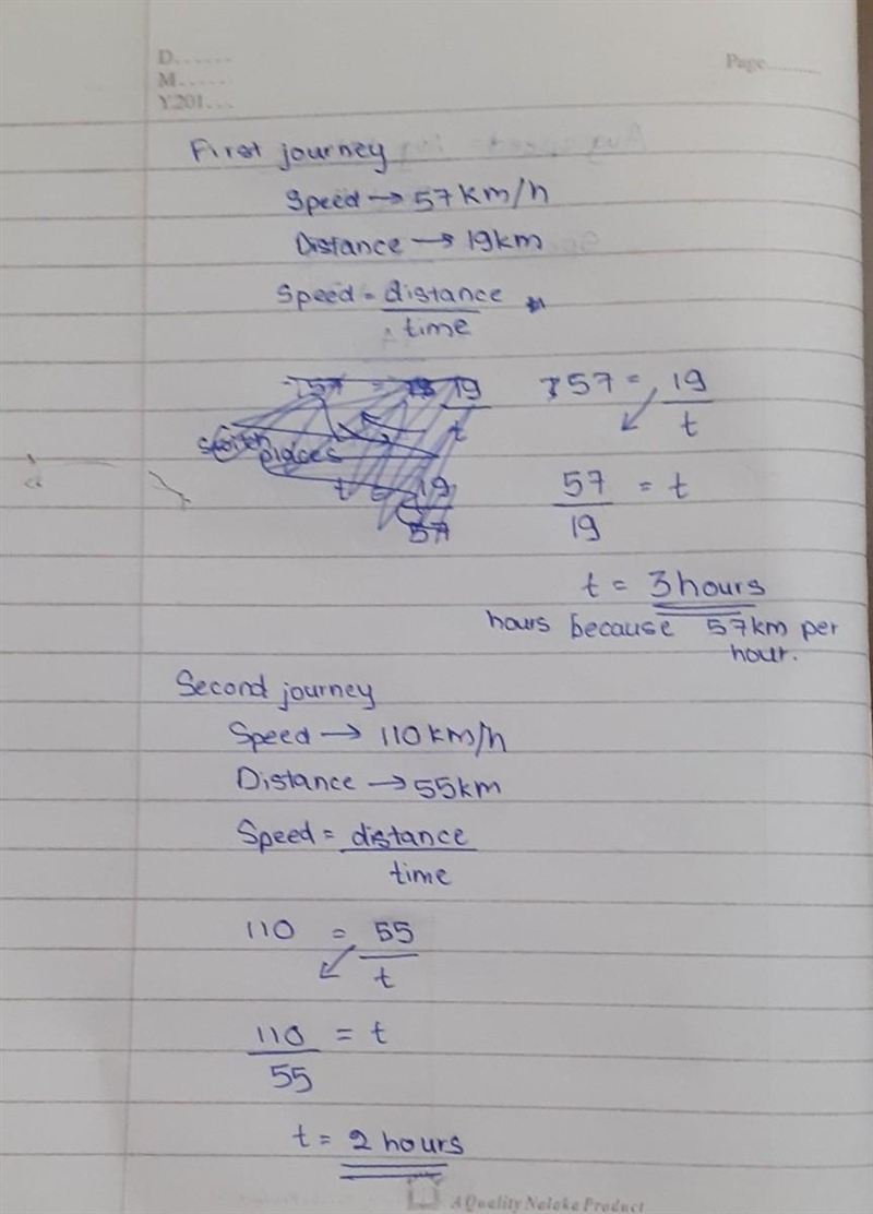 A car travels the first 19km of its journey at an average speed of 57km/h and the-example-1