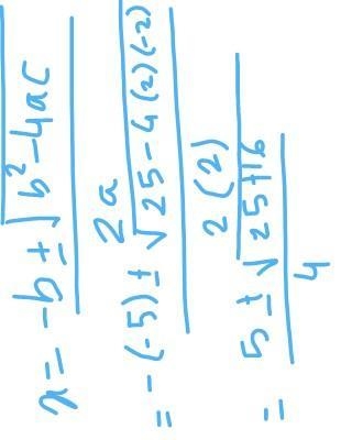 Solve for x in the equation 2x2–5x+ 1 = 3.-example-2