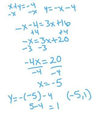 Help ASAP please estimate the solution of the linear system graphically and check-example-1