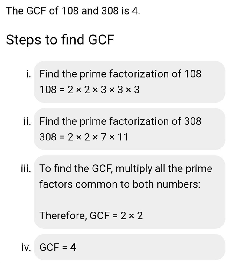 Whats the hcf of 108 and 308​-example-1