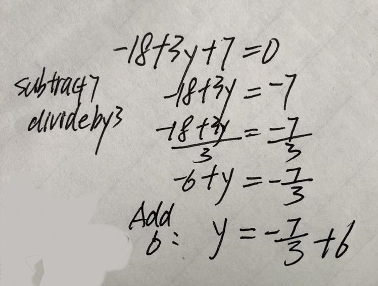 Type the expression that results from the following series of steps: Start with y-example-1