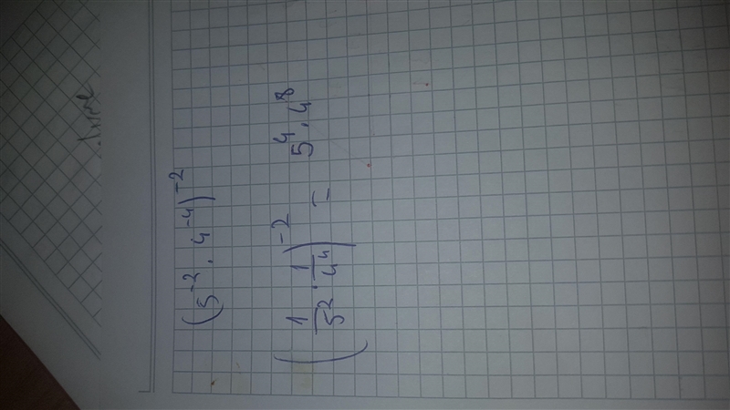 Simplify the expression so there is only one positive power for each base. ​-example-1