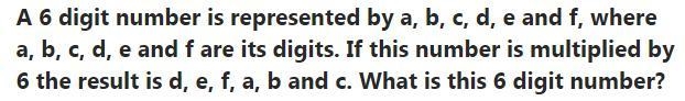 If A, B, C, D, E, and F represent different digits, find their values such that: A-example-1