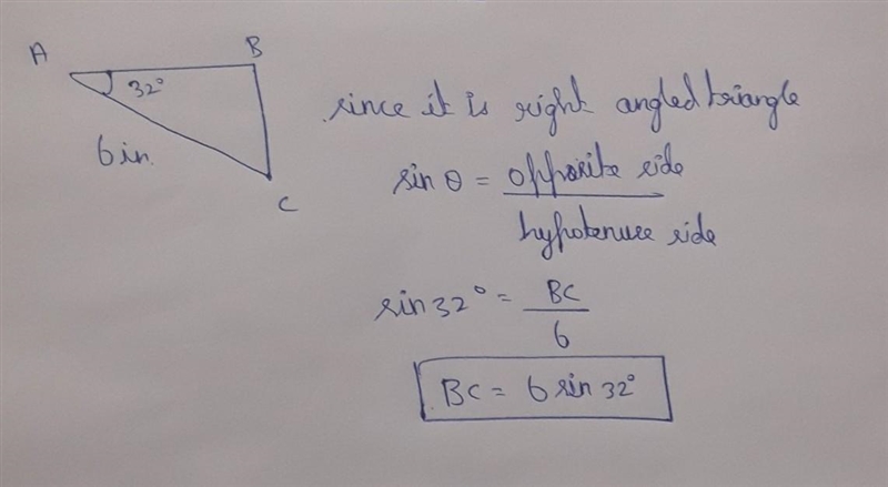 The figure below shows a triangular piece of cloth: What is the length of the portion-example-1