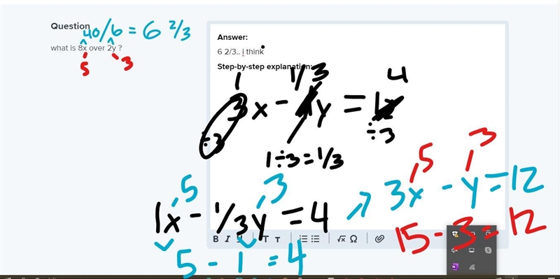 What is 8x over 2y ?-example-1