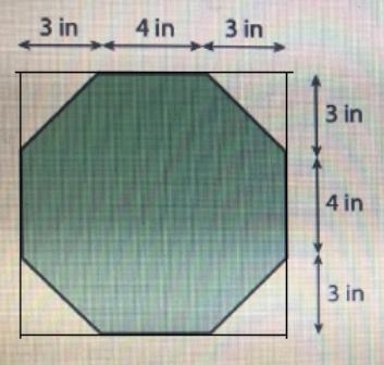 6. Here is an octagon. 3 in 4 in 3 in → 3 in a. While estimating the area of the octagon-example-1