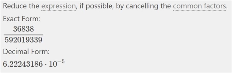 What is 36838e÷592019339e​-example-1
