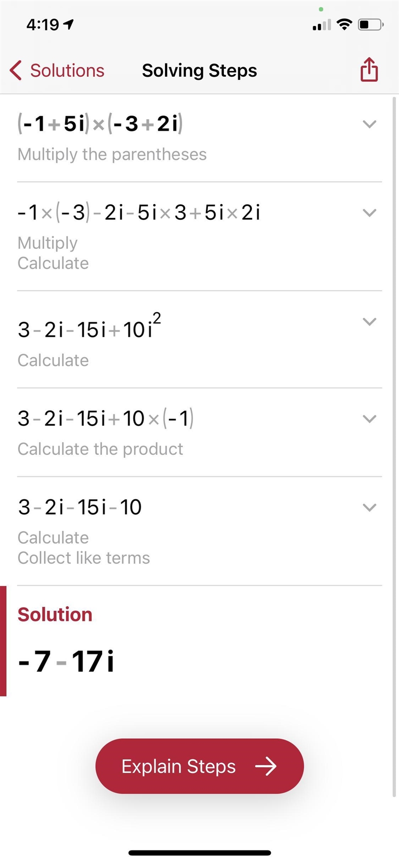 Simplify (-1+5i)(-3+2i)-example-1